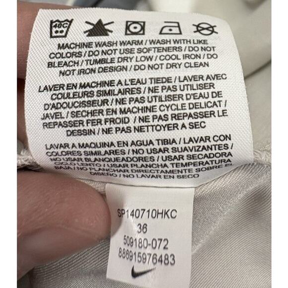 Nike Golf Tour Dry Fit-Men’s size 36-cream color-Pleated Front-Good Condition - Picture 7 of 10